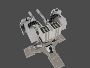 gatling 3D Model