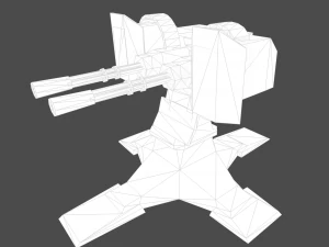 gatling 3D Model