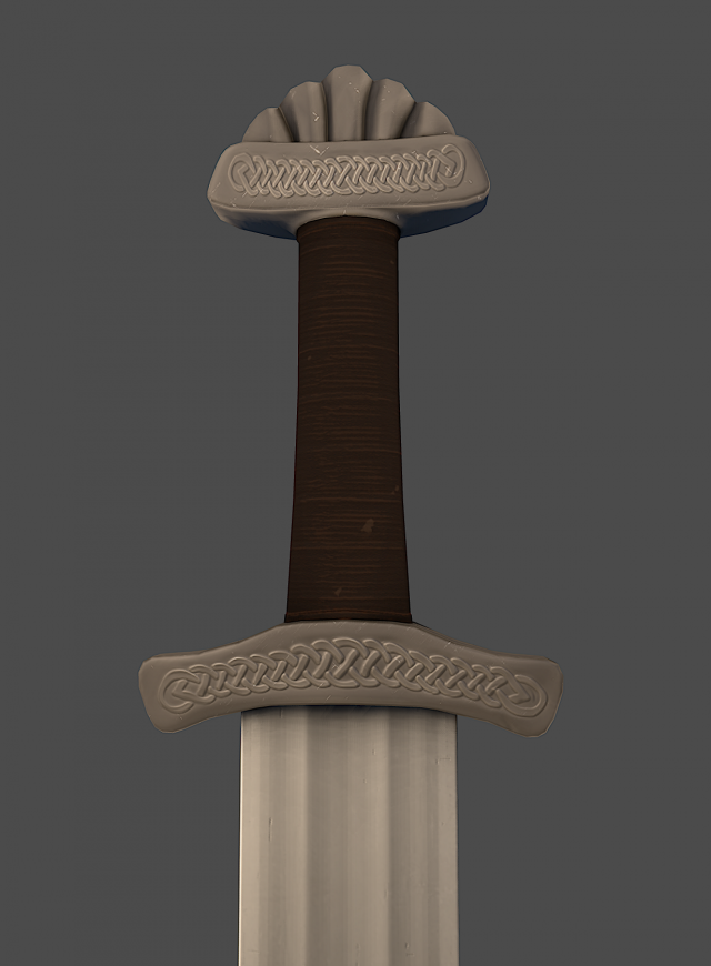 viking sword 3D 모델 .c4d .max .obj .3ds .fbx .stl .blend 