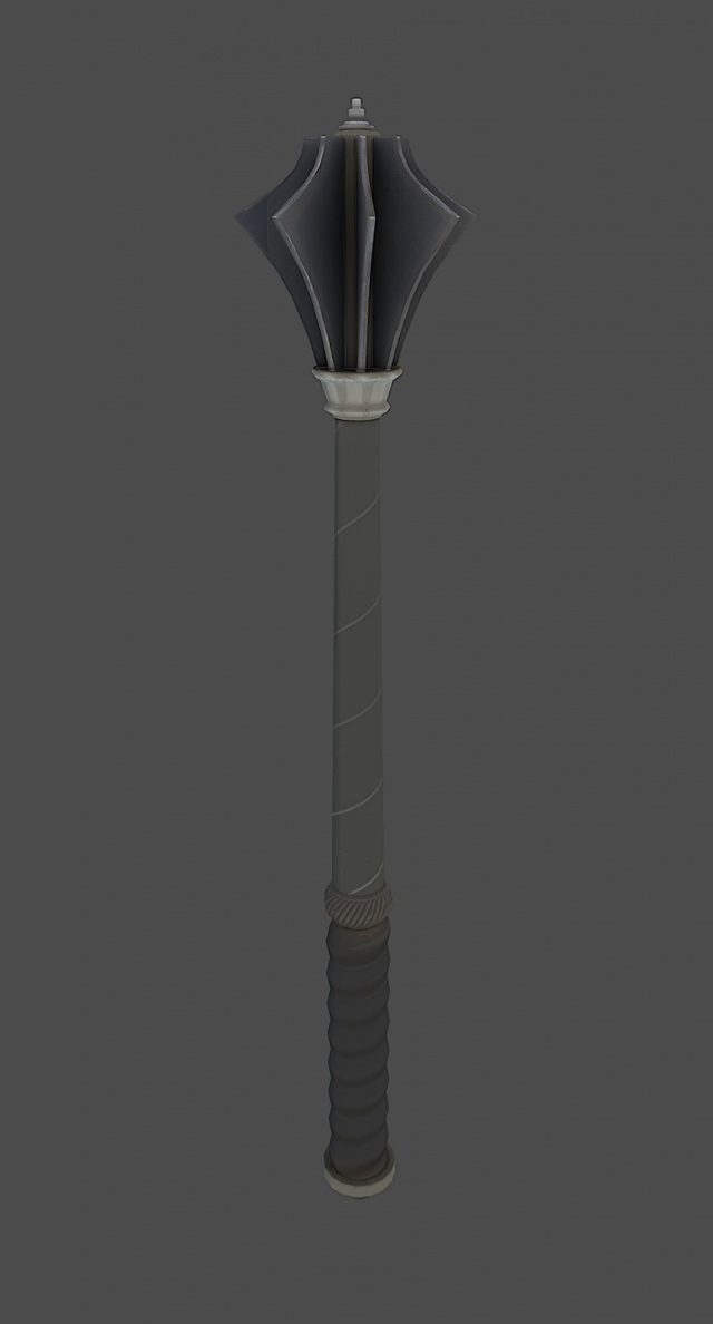 knight mace 3D Model .c4d .max .obj .3ds .fbx .stl .blend 