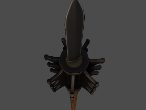 grand mace Modèle 3D