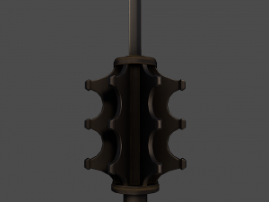 grand mace Modèle 3D