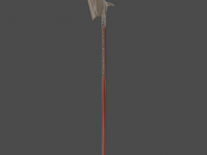 halberd polearm 3D Model