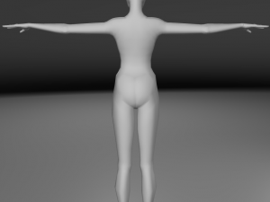 base human meshes regular body type pack 3D Модель