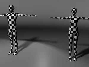 base human meshes regular body type pack 3D Model