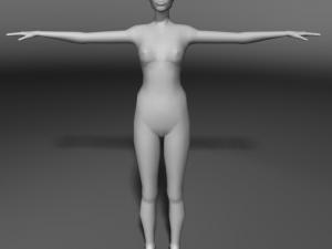 base human meshes regular body type pack 3D Модель
