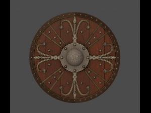 ornamented shield 3D Model