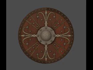 verzierter Schild 3D Modell