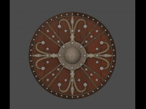 ornamented shield 3D Model