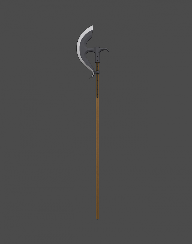 bardiche 3D 模型 .c4d .max .obj .3ds .fbx .stl .blend 