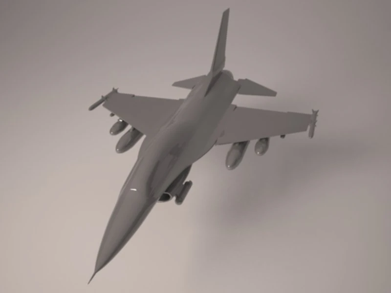 f-16 fighting falcon 3D Model .c4d .max .obj .3ds .fbx .stl .blend 