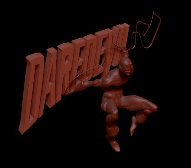 daredevil 3Dプリントモデル .c4d .max .obj .3ds .fbx .stl .blend 