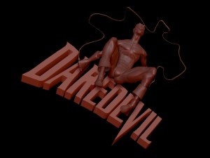 daredevil 3Dプリントモデル