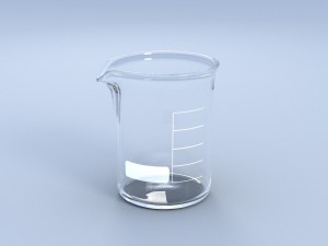 chemical laboratory glassware set 3D Model