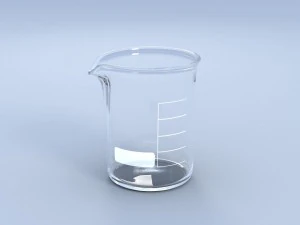 chemical laboratory glassware set 3D Model