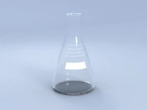 chemical laboratory glassware set 3D Model