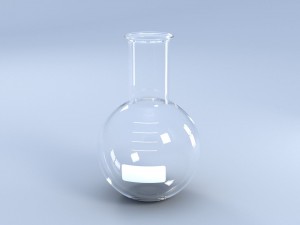 chemical laboratory glassware set 3D Model