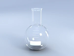 chemical laboratory glassware set 3D Model