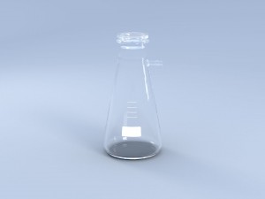chemical laboratory glassware set 3D Model