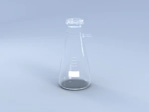 chemical laboratory glassware set 3D Model
