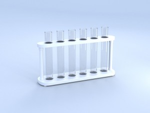 chemical laboratory glassware set 3D Model