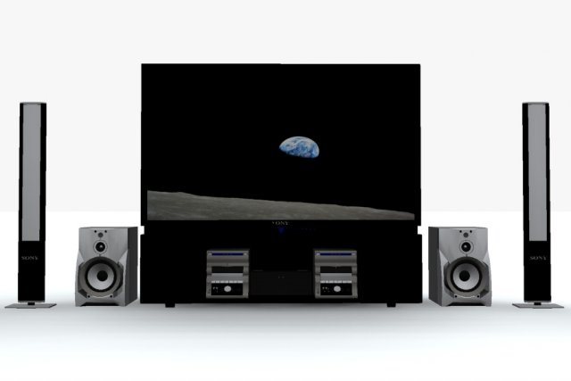 home theater system ii 3D 模型 .c4d .max .obj .3ds .fbx .stl .blend 