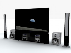 home theater system ii 3D 模型