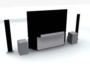 home theater system ii 3D 模型