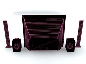 home theater system ii 3D Model