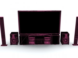 home theater system ii 3D 模型