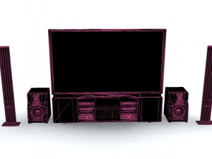 home theater system ii 3D Model