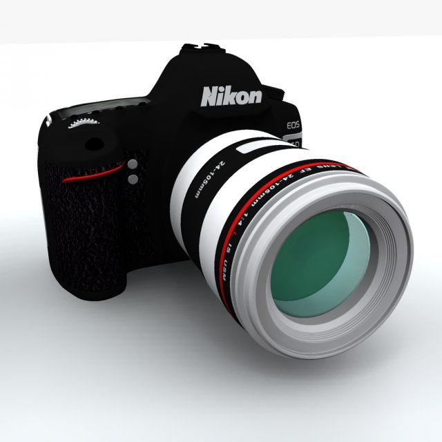 nikon d400 digital camera 3D Model
