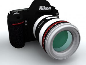 nikon d400 digital camera 3D Model