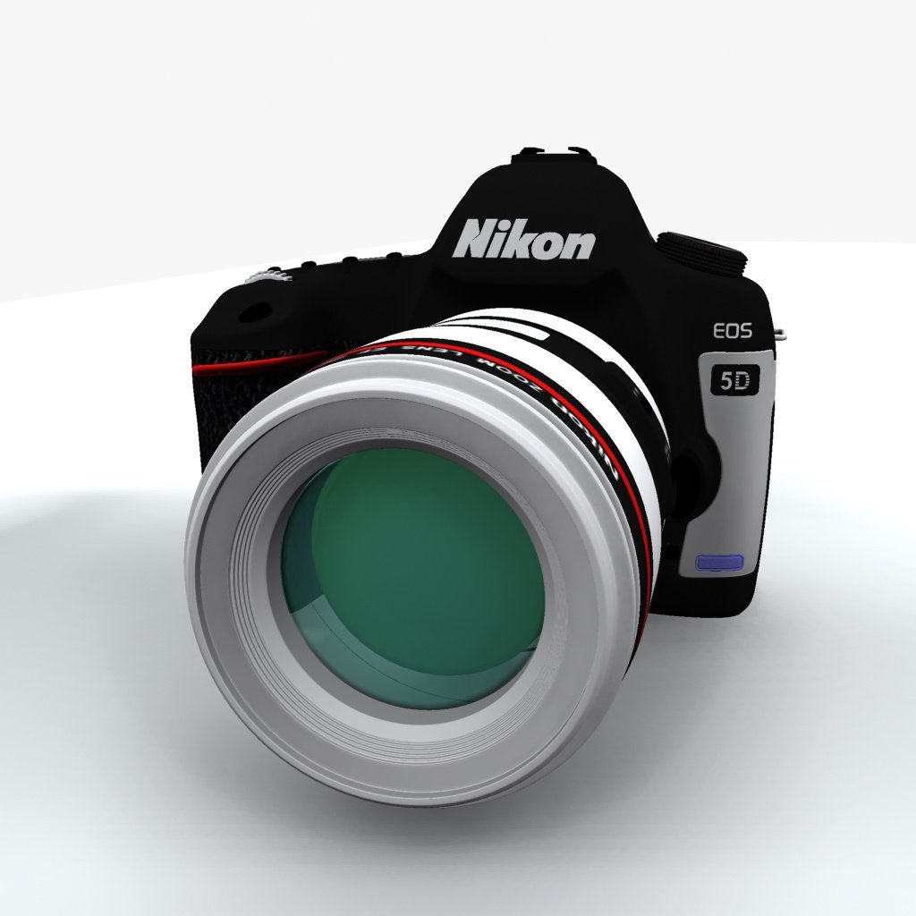 Nikon D400 Digital Camera 3D Model in Photo 3DExport