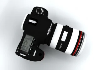 c&acirc;mera digital nikon d400 Modelo 3D