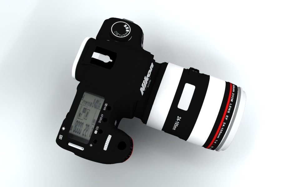 Nikon D400 Digital Camera 3D Model in Photo 3DExport