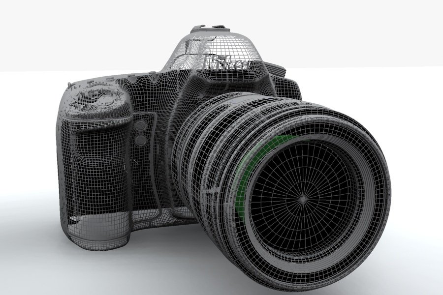 Nikon D400 Digital Camera 3D Model in Photo 3DExport