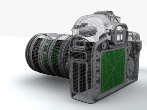 nikon d400 digital camera Modelo 3D