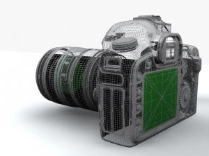 c&acirc;mera digital nikon d400 Modelo 3D