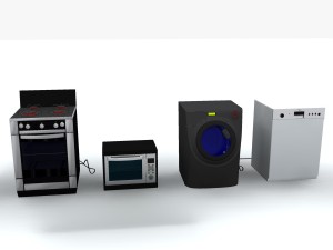 kitchen appliances coll-i 3D Model