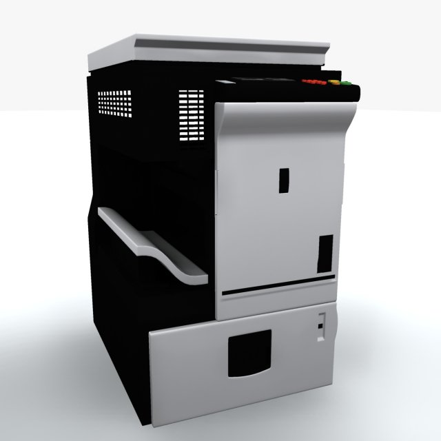 photocopier machine iv 3D Model .c4d .max .obj .3ds .fbx .stl .blend 
