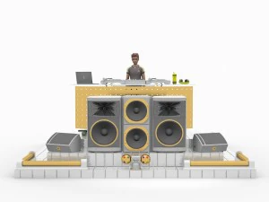 cenário para dj lhsp Modelo 3D