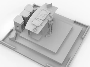 dj stage set lhsp 3D Model