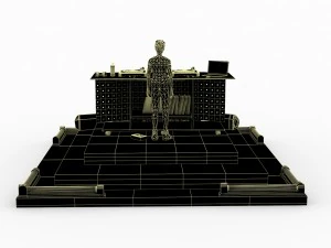 dj stage set lhsp 3D Model