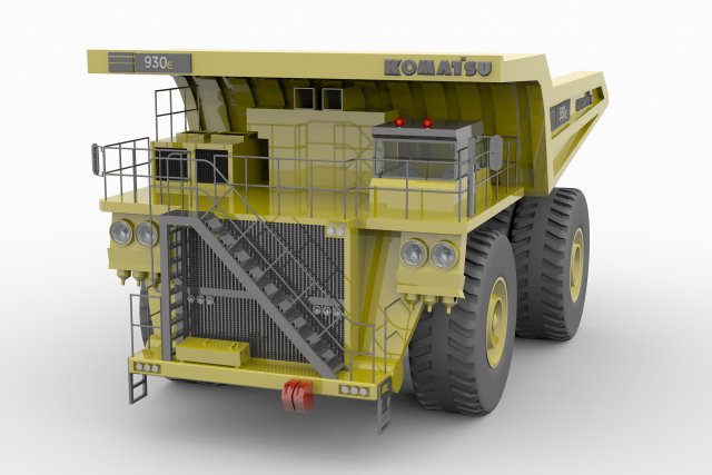 komatsu 930e mining truck 3D मॉडल .c4d .max .obj .3ds .fbx .stl .blend 