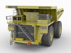 komatsu 930e mining truck 3D मॉडल