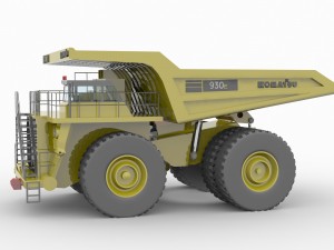 komatsu 930e mining truck 3D मॉडल