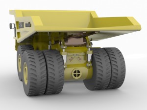 komatsu 930e mining truck 3D मॉडल