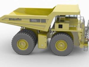 komatsu 930e mining truck 3D Model