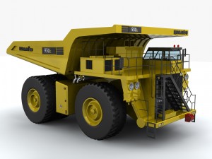 komatsu 930e mining truck 3D मॉडल